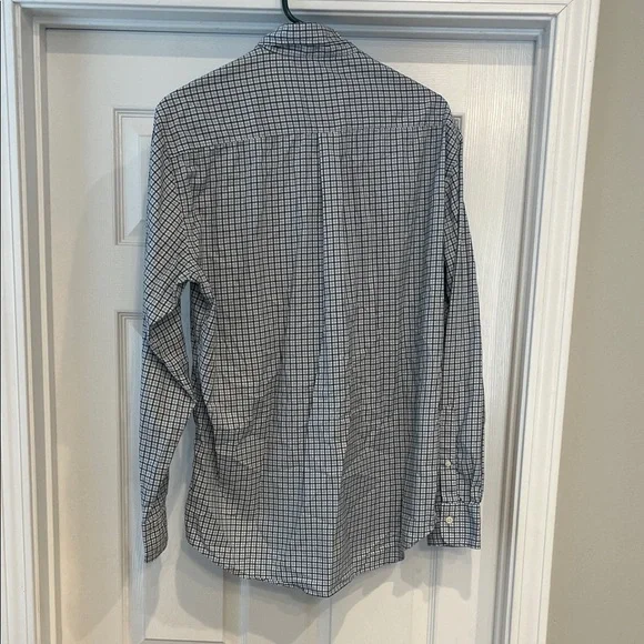 Men's Peter Millar Blue Checkered Shirt Size Large - Picture 3 of 3